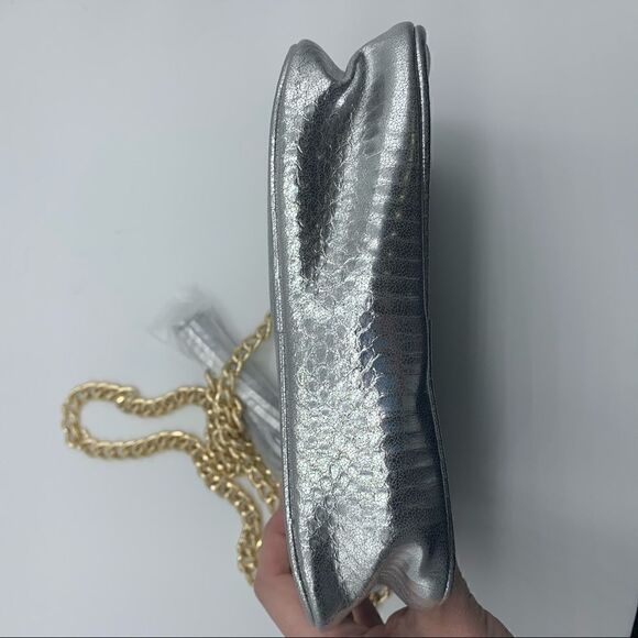 Victoria’s Secret silver metallic crossbody purse - Picture 6 of 8
